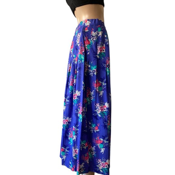 Vintage Point of View Collection Size 10 Pleated Midi Skirt - Picture 2 of 9